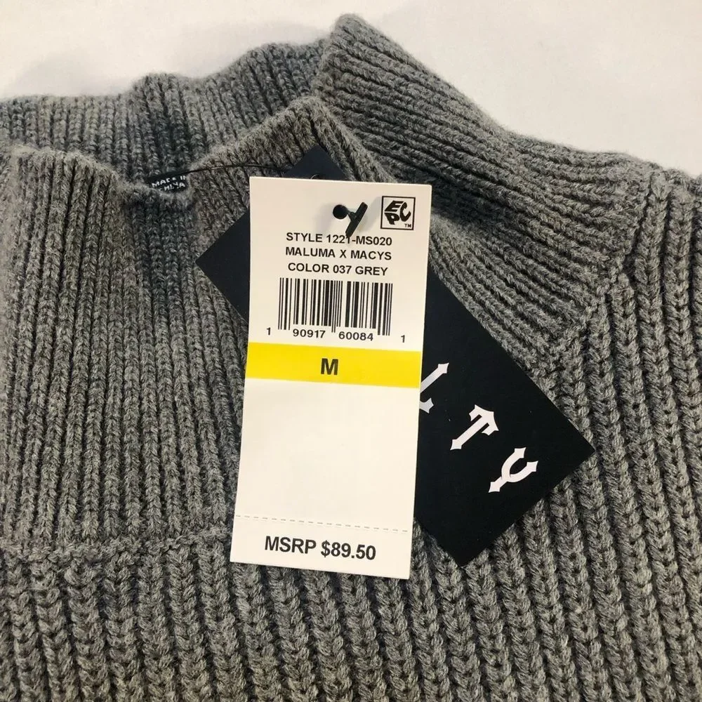 Royalty by Maluma Men’s Cotton Sweater Size Medium NWT $89.50